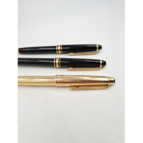 1082 - Three Mont Blanc ball point pens