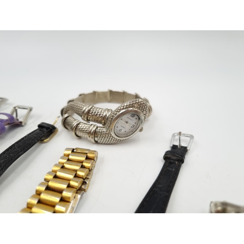 1102 - A collection of assorted quartz wristwatches to include Avia, Lorus etc.