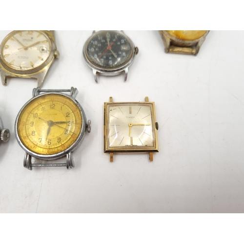 1104 - A collection of antique and vintage mechanical wristwatches two include two WWI Siro Lever officers ... 