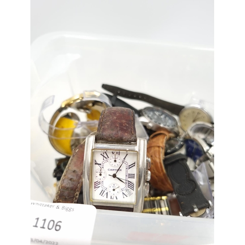 1106 - A large collection of assorted wristwatches to include  Sekonda, Seiko etc.