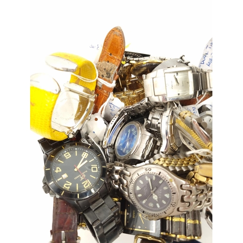 1106 - A large collection of assorted wristwatches to include  Sekonda, Seiko etc.