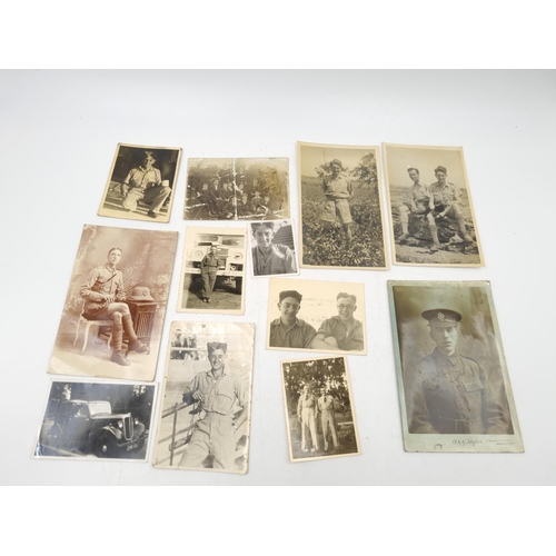 1108 - A large collection of antique and vintage photographs to include portrait, military etc.