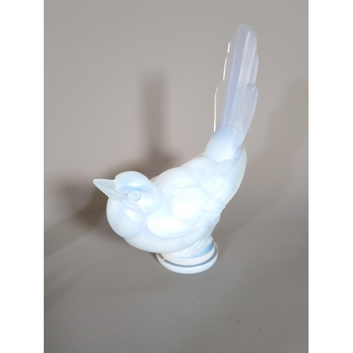 1117 - Three Sabino glass figurines, one Mockingbird signed 'Sabino Paris' - approx. 14.5cm high and two fu... 