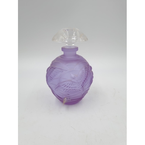 1122 - Six various studio glass scent bottles to include Murano 11.5cm, FK made in Germany 12cm etc.