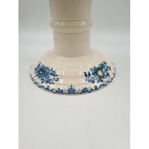 1128 - A Mason's Ironstone 'Fruit Basket' ham stand made especially for Harrods - approx. 19cm high x 19cm ... 