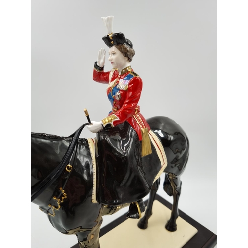 1136 - A Coalport 'Trooping The Colour' limited edition no. 371 of 450 English fine bone china figurine wit... 