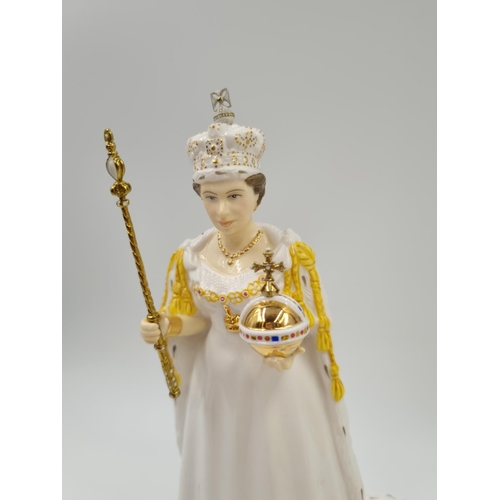 1162 - A Coalport figurine To Celebrate the Diamond Jubilee of Her Majesty Queen Elizabeth II 2012 - approx... 