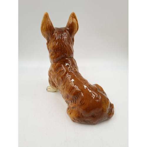 1167 - A vintage West German corgi dog figurine with impressed number 3863 - approx. 22.5cm high x 29cm lon... 