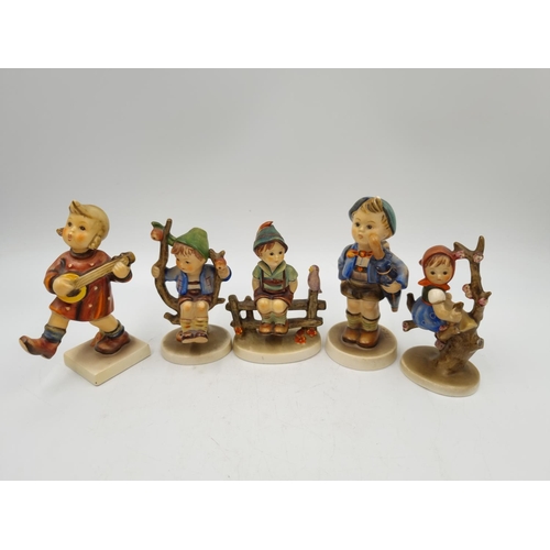 1169 - Five West German Goebel Hummel figurines