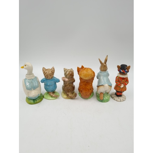 1187 - Eight ceramic animal figurines, four Beswick Beatrix Potter, three Royal Albert Beatrix Potter and o... 