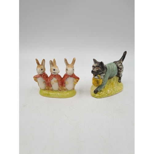 1187 - Eight ceramic animal figurines, four Beswick Beatrix Potter, three Royal Albert Beatrix Potter and o... 