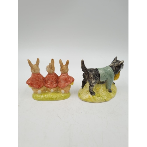 1187 - Eight ceramic animal figurines, four Beswick Beatrix Potter, three Royal Albert Beatrix Potter and o... 