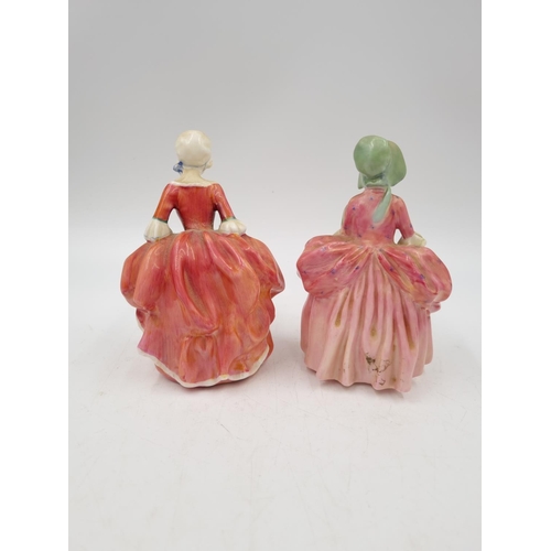 1189 - Three Royal Doulton figurines comprising Bo Peep - HN 1811, Goody Two Shoes - HN 2037 and Miss Demur... 