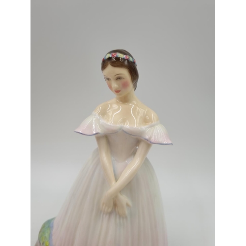 1195 - Three Royal Doulton figurines, one Judith - HN 2089, one Happy Birthday - HN 3660 and one La Sylphid... 