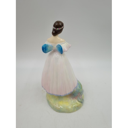 1195 - Three Royal Doulton figurines, one Judith - HN 2089, one Happy Birthday - HN 3660 and one La Sylphid... 