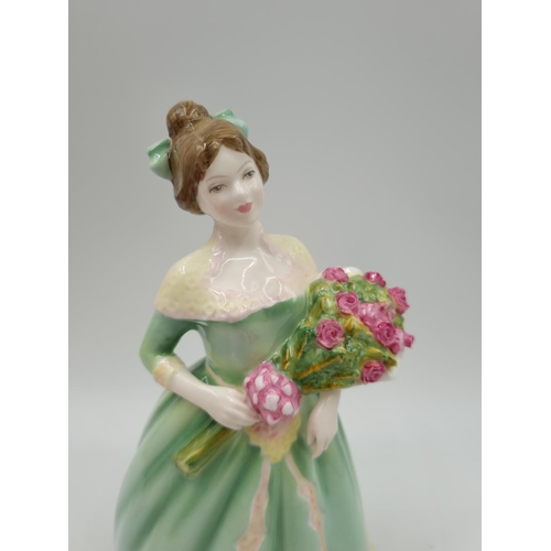 1195 - Three Royal Doulton figurines, one Judith - HN 2089, one Happy Birthday - HN 3660 and one La Sylphid... 