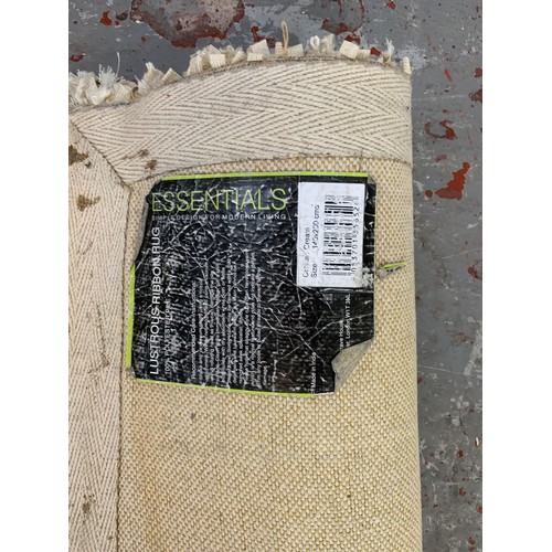 251 - An Essentials Lustrous Ribbon cream rug - approx 200cm x 140cm