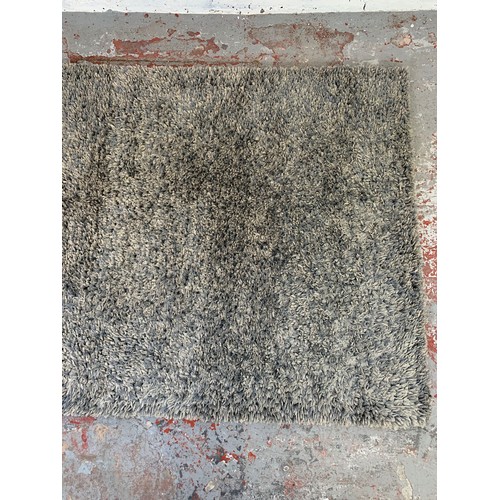 252 - A John Lewis Steel/Bliss 100% polyester rug - approx. 170cm x 120cm