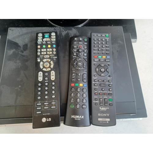 364 - Three items with remote controls, one LG32LC56 32