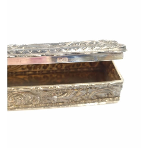 1002 - An Edwardian hallmarked Chester silver repousse hat pin box by George Nathan & Ridley Hayes, dated 1... 