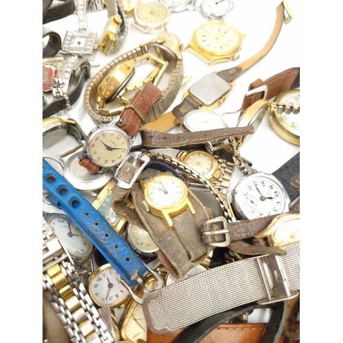 1105 - A large collection of assorted vintage wristwatches to include Rotary, Timex, Ingersoll etc.