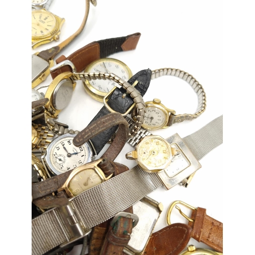 1105 - A large collection of assorted vintage wristwatches to include Rotary, Timex, Ingersoll etc.