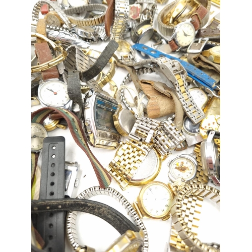 1105 - A large collection of assorted vintage wristwatches to include Rotary, Timex, Ingersoll etc.