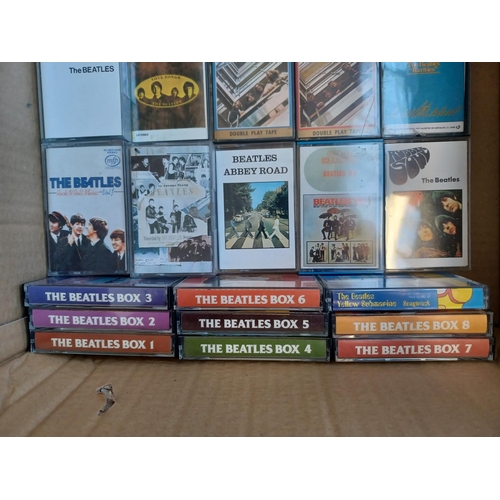 397 - A collection of The Beatles compact cassettes including some rare and unusual titles.