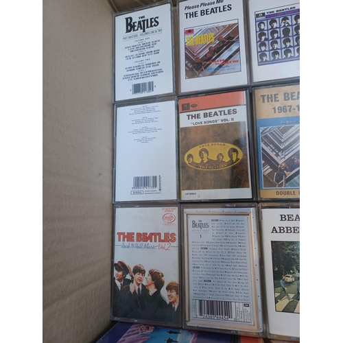 397 - A collection of The Beatles compact cassettes including some rare and unusual titles.