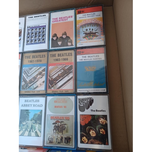 397 - A collection of The Beatles compact cassettes including some rare and unusual titles.