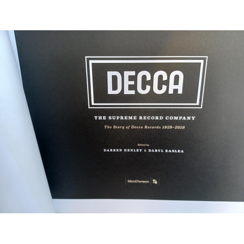 398 - A collection of items to include Decca The Supreme Record Company hardback book, Shindig magazines a... 