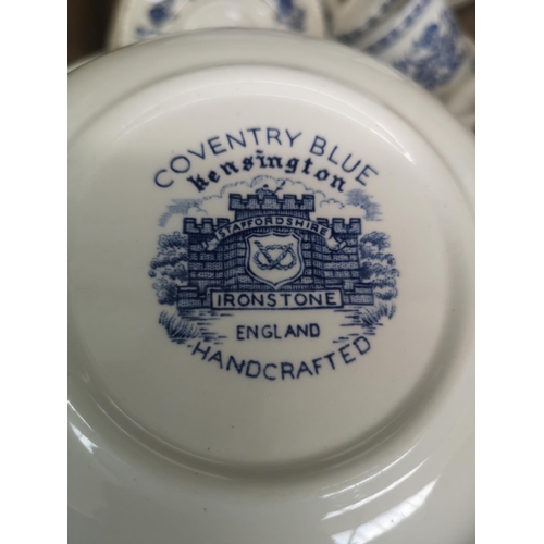 589 - Approx. 40 pieces of Kensington Coventry Blue fine bone china