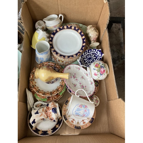 560 - Ten boxes containing a large collection of assorted items to include glassware, Royal Worcester Eves... 