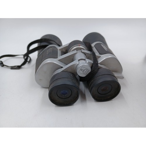 243 - Five cased pairs of binoculars, one Eclipse De Luxe 8 x 25, one Regent 12 x 50, one Panago 8 x 40, o... 