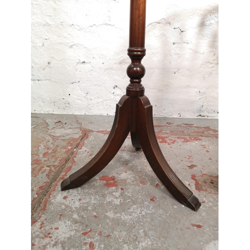 121 - Two pieces of 19th century style mahogany furniture comprising jardinière stand - approx. 71cm high ... 