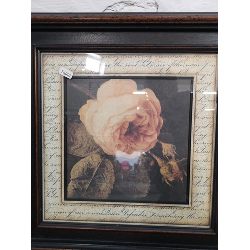 173 - Two C. P. Framed Products Connoisseur collection petite floral prints - approx. 46cm high x 46cm wid... 