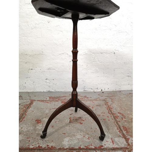 25 - Four pieces of furniture comprising 19th century oak tripod tilt top table, early/mid 20th century b... 