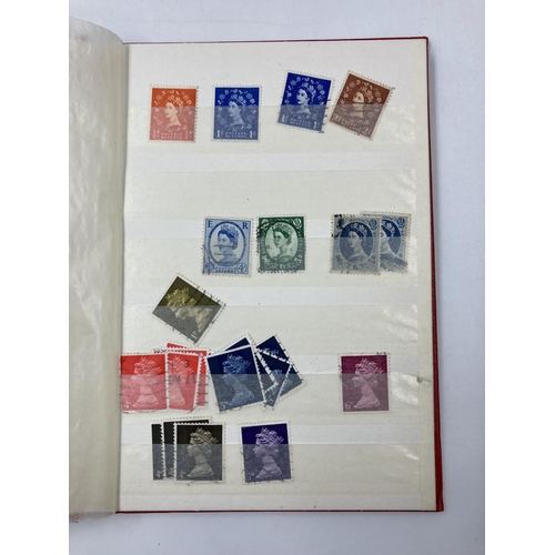 1618 - Five various stamp albums containing assorted stamps to include Commonwealth, British World Cup 1966... 