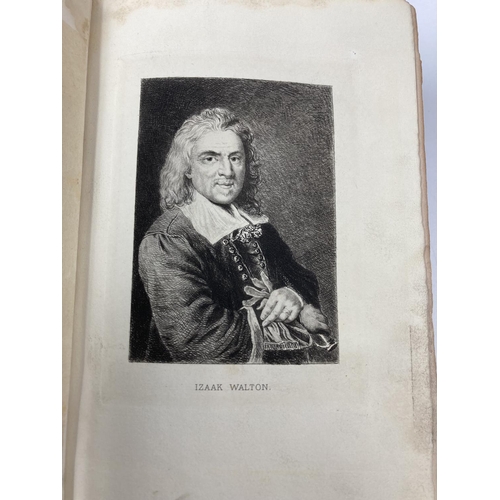 1622 - A Victorian The Complete Angler leather hardback book edited by John Major, dated 1883