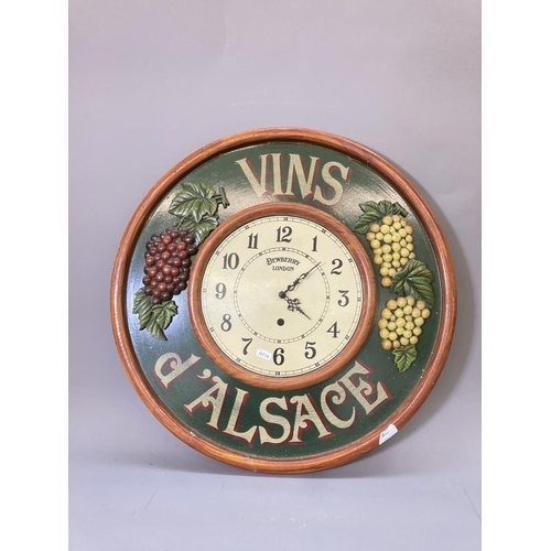 1633 - A Dewberry London quartz wall clock - approx. 57cm diameter