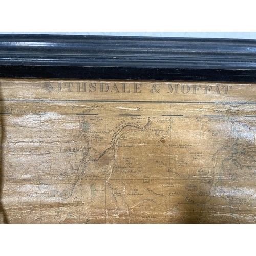 1682 - A 1930s Nithsdale & Muffat Ordnance Survey of Scotland - approx. 108cm high x 144.5cm wide