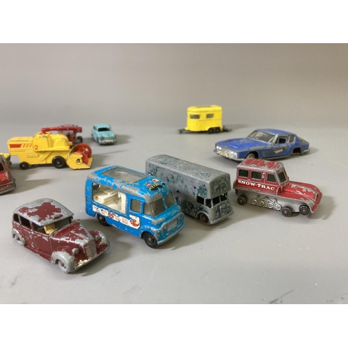 89 - A collection of assorted vintage diecast model vehicles to include Dinky Toys Jensen FF, Dinky Toys ... 