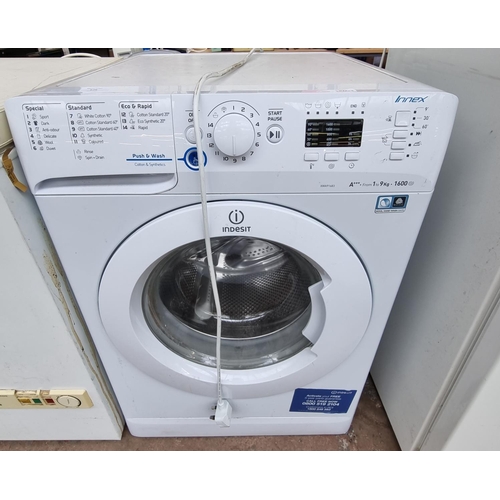 676 - An Indesit Innex XWA91683 A+++ Class 1-9kg 1600 spin washing machine - approx. 60cm wide