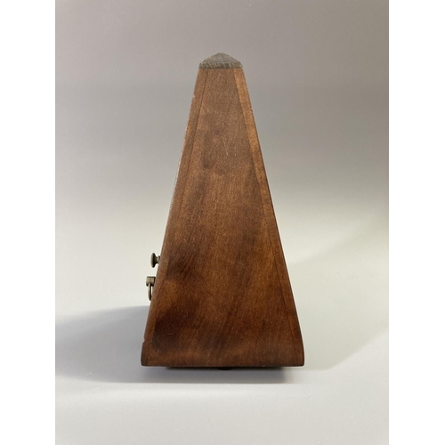 209 - A German Maelzel mahogany cased metronome - approx. 23cm high x 11.5cm wide x 11.5cm deep