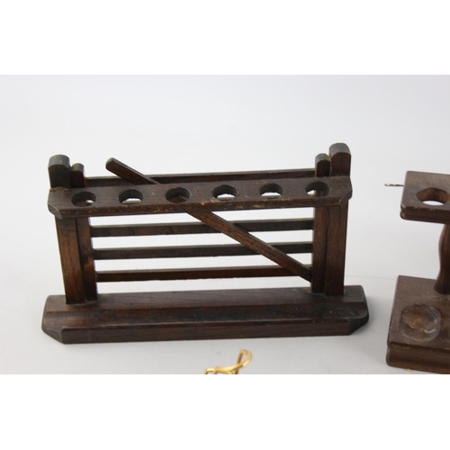Twelve assorted vintage smoking related items to include smoking pipe ...