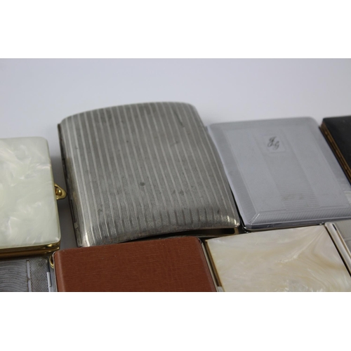 230 - Fifteen assorted vintage cigarette cases