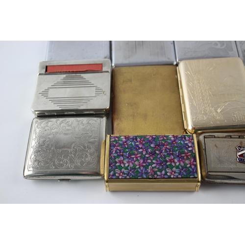 232 - Fifteen assorted vintage cigarette cases