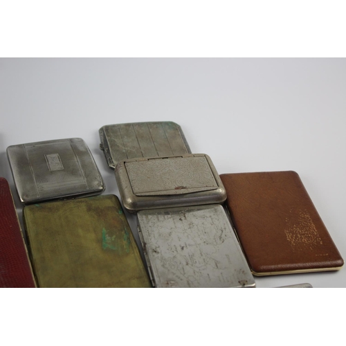 233 - Fifteen assorted vintage cigarette cases