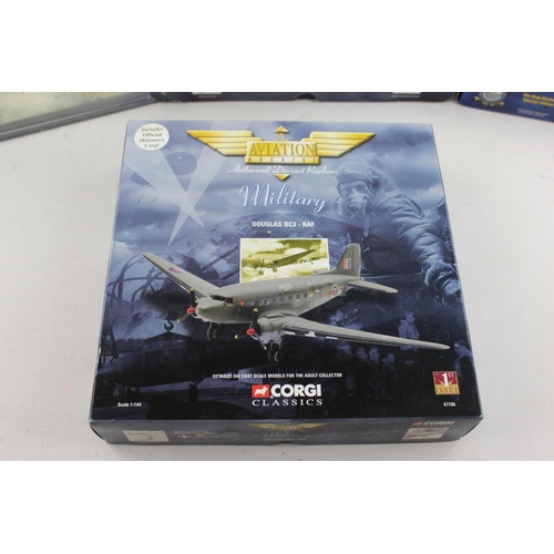 72 - Four boxed Corgi Aviation Archive diecast models to include B17 Sally B set 49502 etc.