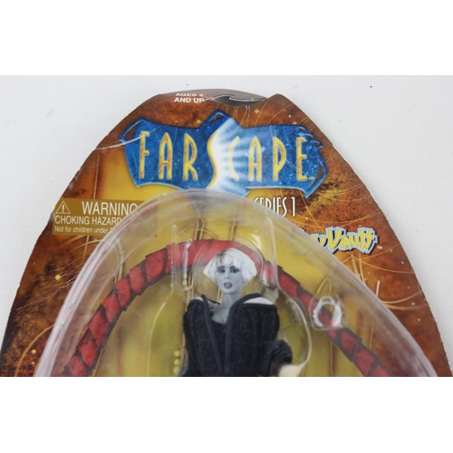 74 - Two carded Farscape Chiara Escapee from Nebari Prime action figures